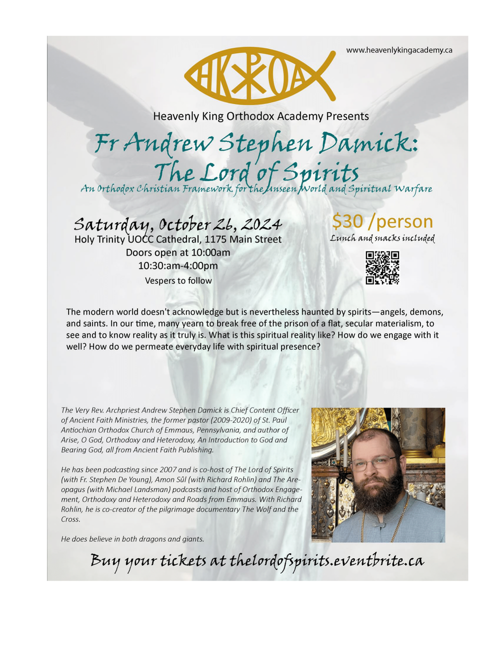 RETREAT: Fr. Andrew Stephen Damick — St. Volodymyr Cathedral of Toronto
