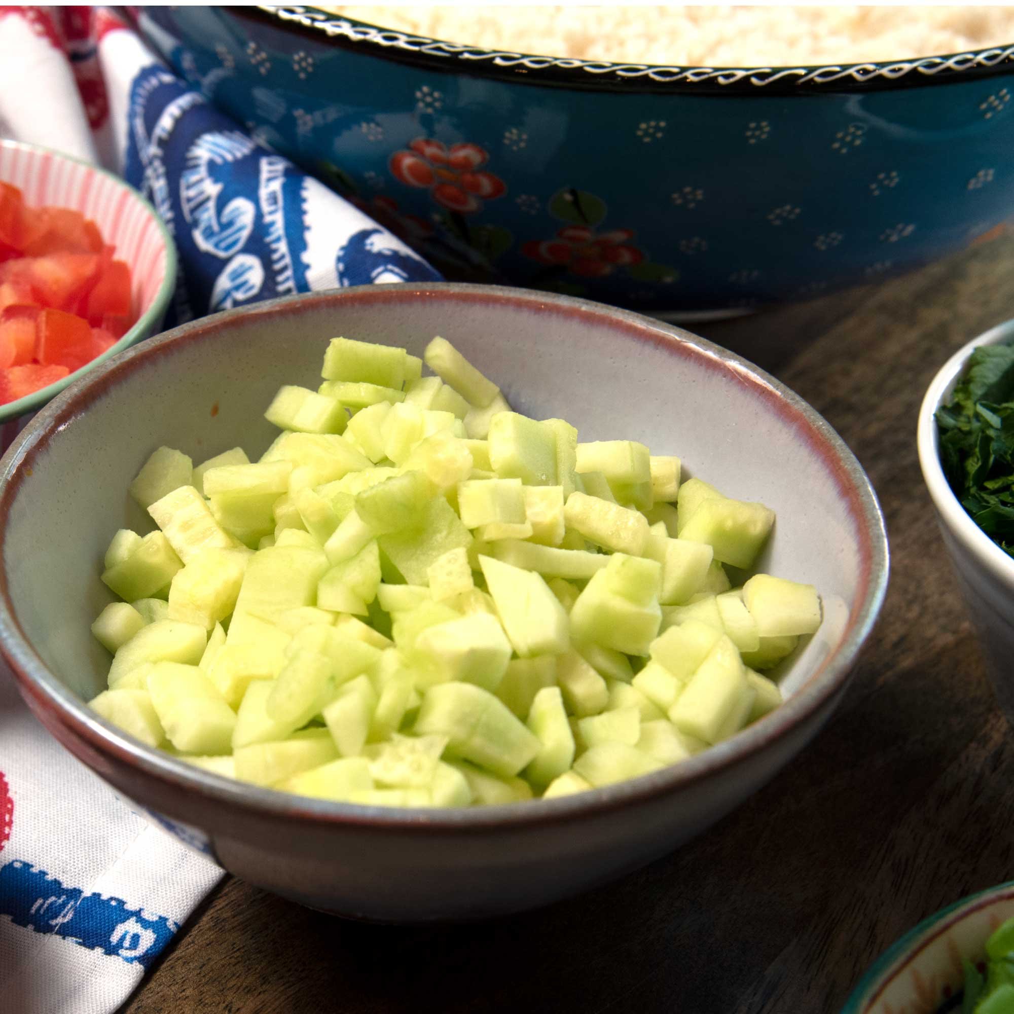 Harissa Tofu Tabbouleh Salad Jars (Vegan GF) - Nourishing Amy