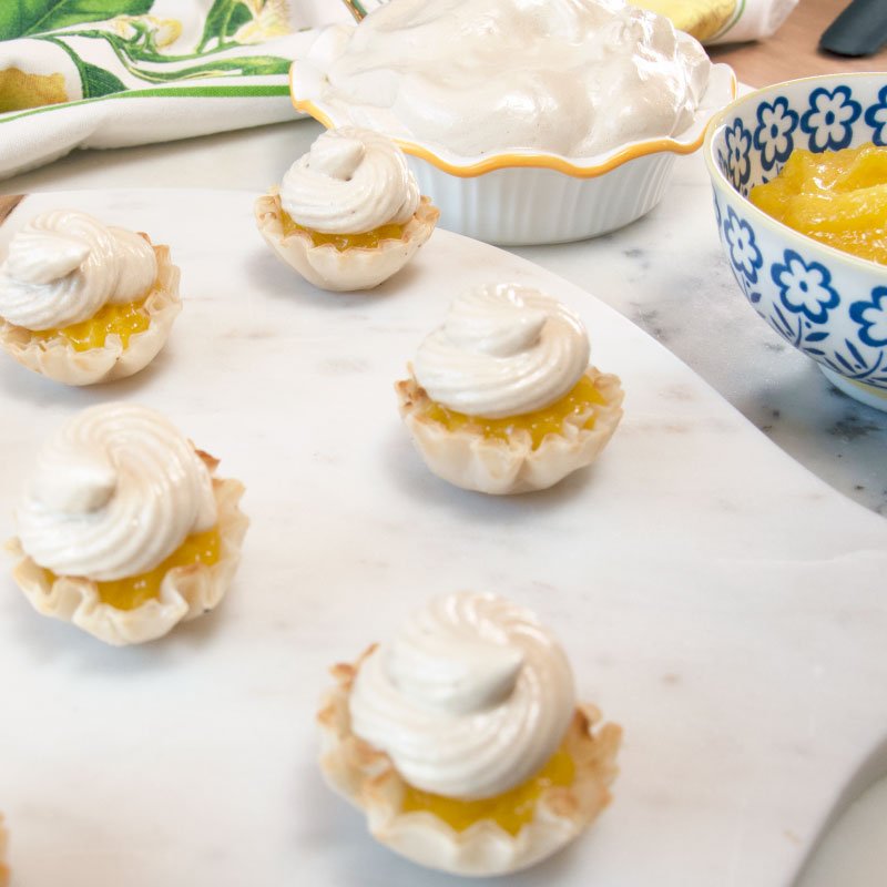 Easy No-Bake Lemon Brown Sugar Meringue Pie Bites in Phyllo Cups — Mary ...