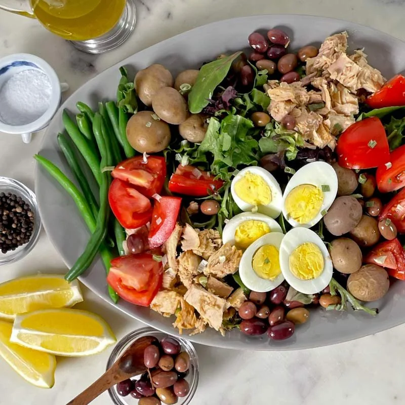 Classic French Niçoise Salad with Tonnino Tuna and Niçoise Olives