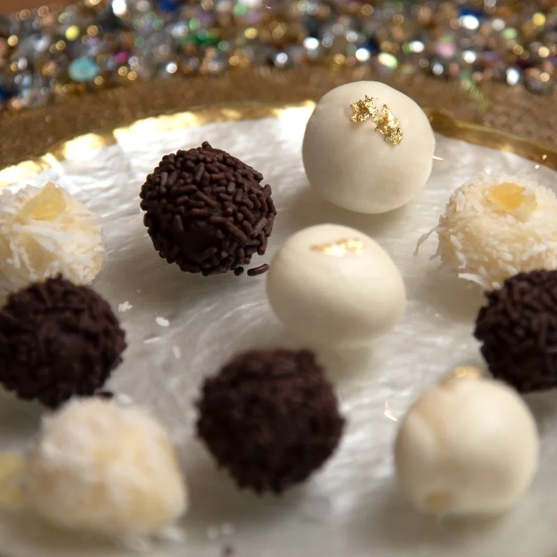 Koval Ginger Liqueur White Chocolate Truffle Recipe with Coconut and