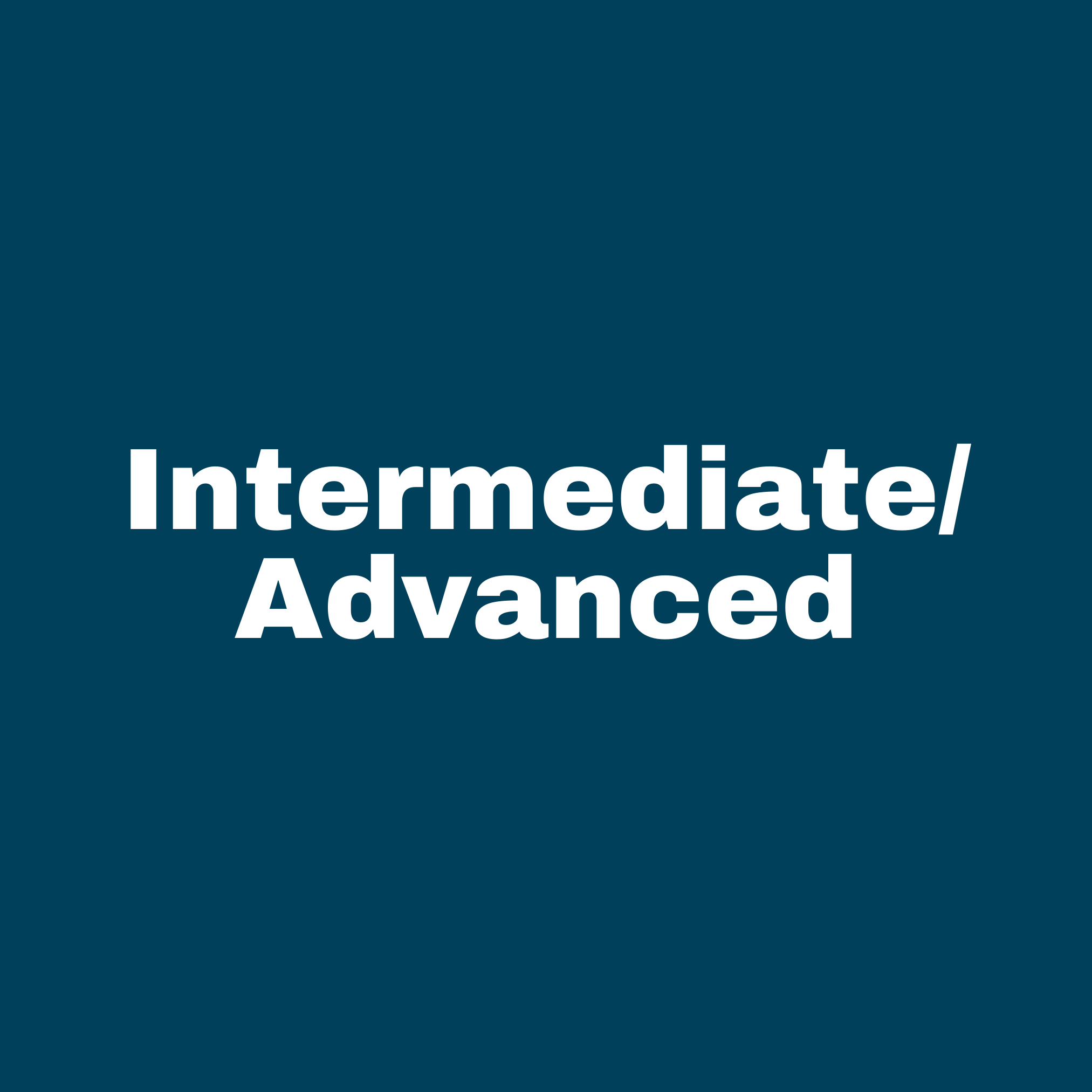 Int/Adv Ballet
