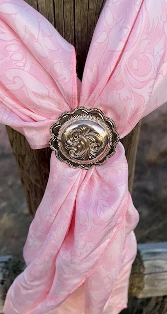 100% Silk Wild Rag - Pink