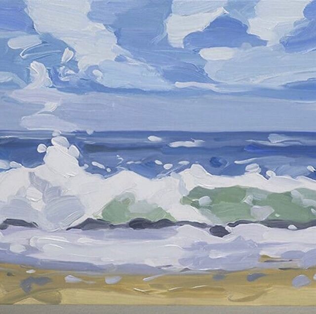 Maureen Gallace uses a cool, flat, contemporary, graphic approach to immerse her audience in the sensual power of a beach wave.

Beach Wave, October, 2016

@maureengallace @303gallery #fairfieldporter #parishartmuseum