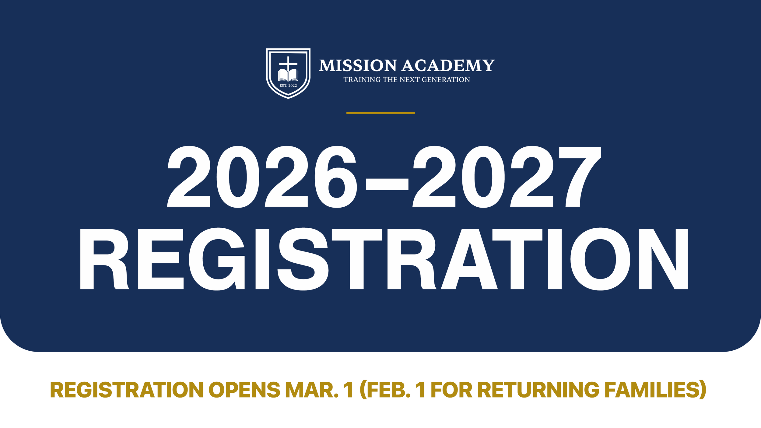 Mission Academy Homeschoool co-op Registration 26'-27'