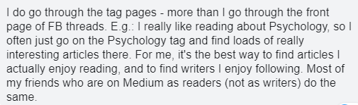 Screenshot of Facebook comment from