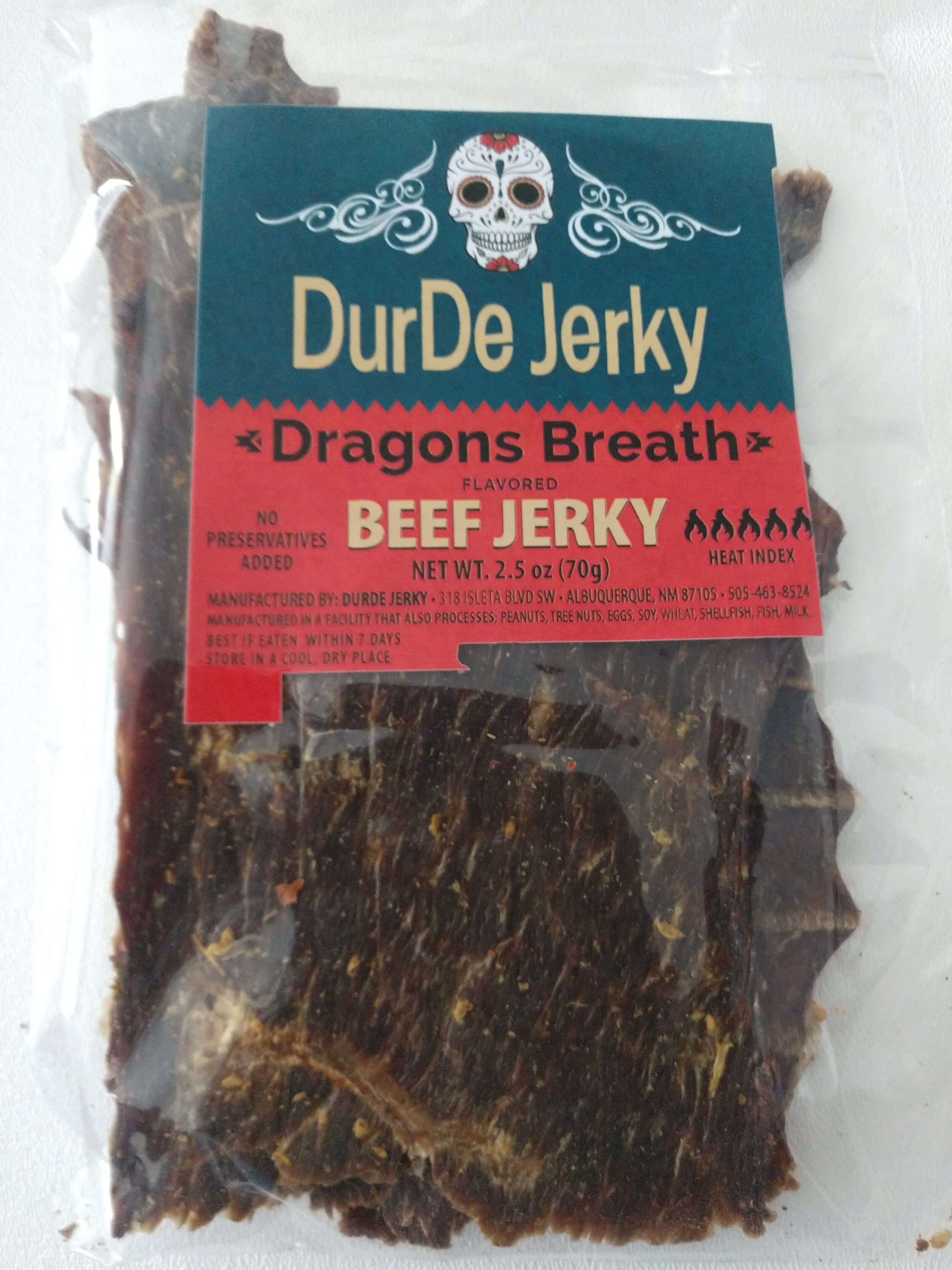 Green Chile Beef Jerky — DurDe Jerky Quality Beef Jerky from