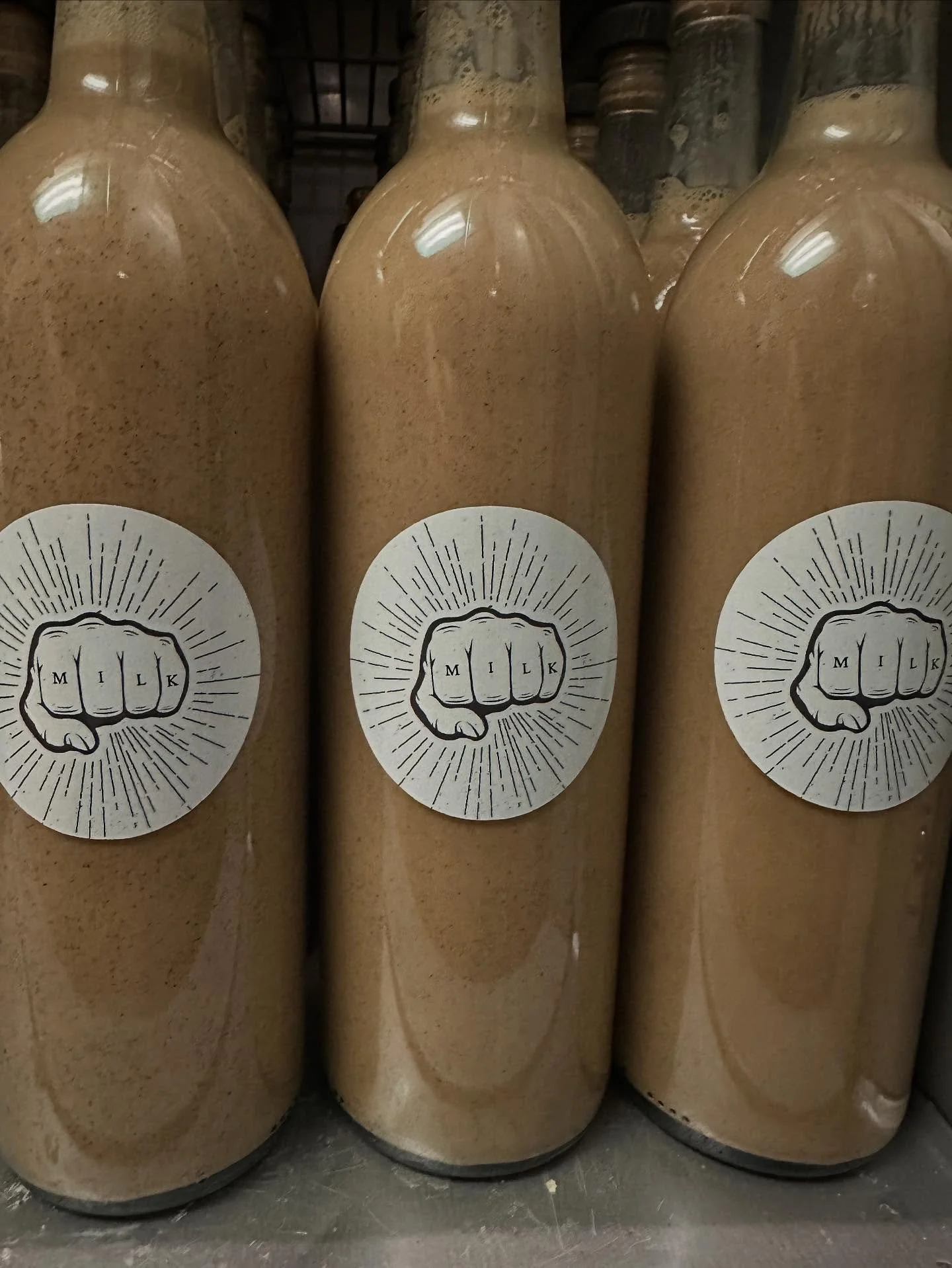 Boozy eggnog!! Yes please. And dairy free you say? Even better! Please welcome back our delightful dairy free milk punch. It will warm the cockles of your heart. Plus it&rsquo;s fun to have a bottle on Christmas morning, so grab a bottle before we ar