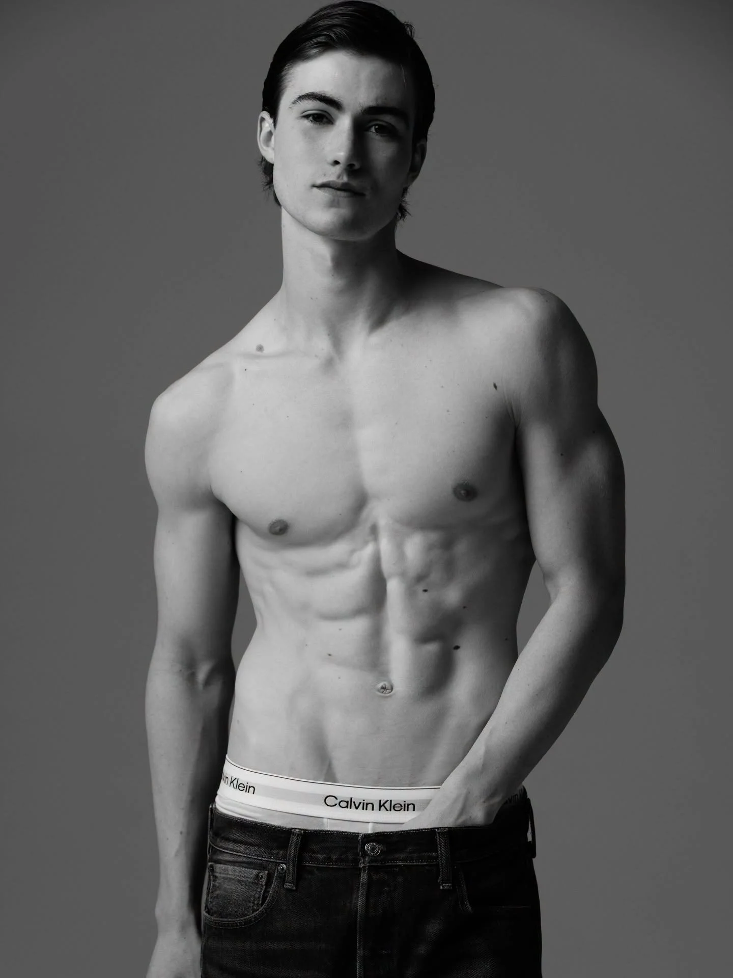 @greyson_b06 in studio with @patricklanhamphoto x @alveypugh x @reannecarver.shearstudios