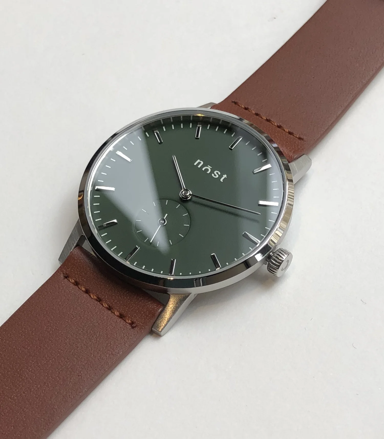 Boîtier De Montre Vintage Pour Homme Gruen - Vert - Diamètre 25,67 Mm - Acier - Neuf (New Old Stock) - Fabriqué En Suisse