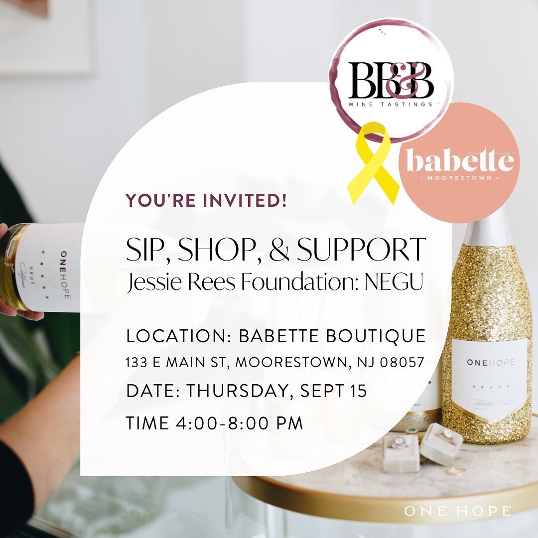 I&rsquo;m so excited to announce my new partnership with ONEHOPE Wine! 🎉 BB&amp;B Wine Tastings will now be able to offer guests the option to pour with a PURPOSE, and give back to a local charity of their choice! 

For Childhood Cancer Awareness Mo