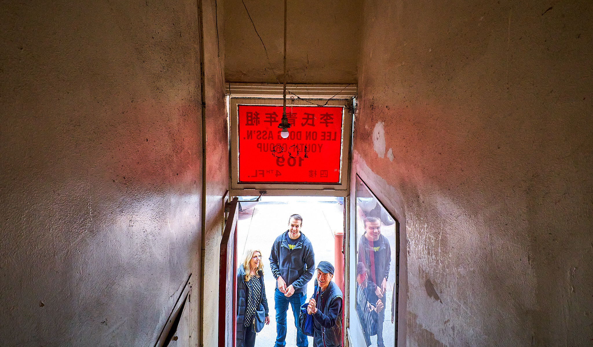 Our guide at Norras Temple Chinatown San Francisco