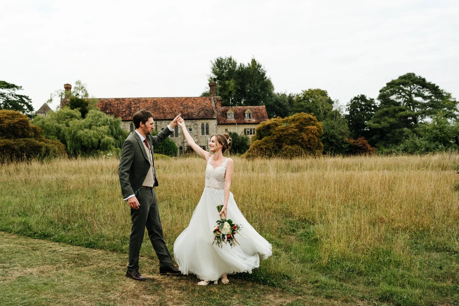 Kent Wedding Beautiful Day at Nettlestead Place Maidstone