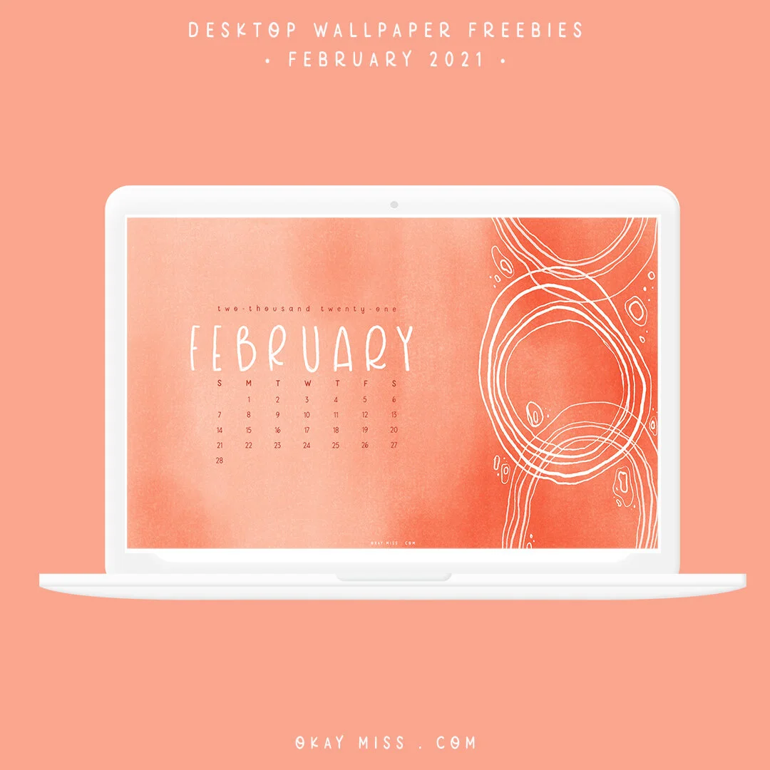 Hello February! Downloadable Calendar Freebie. — Okay Miss Art + Design