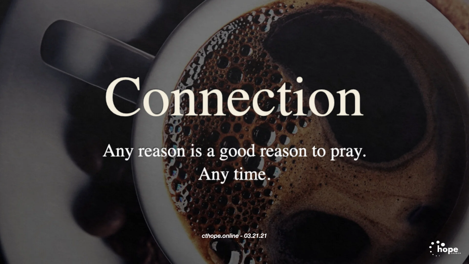 Connection - A Conversation About Prayer