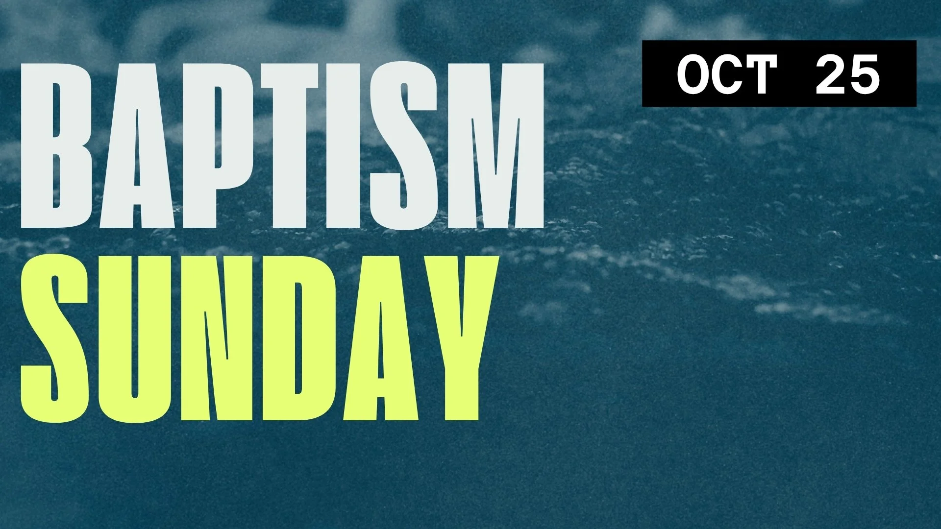 Oct. 25 - Our next opportunity to be baptized! One of the most exciting Sundays of the year! Find out more at cthope.com/baptism or click the link!
BAPTISM CLASS - OCT. 4 - Immediately after the service!