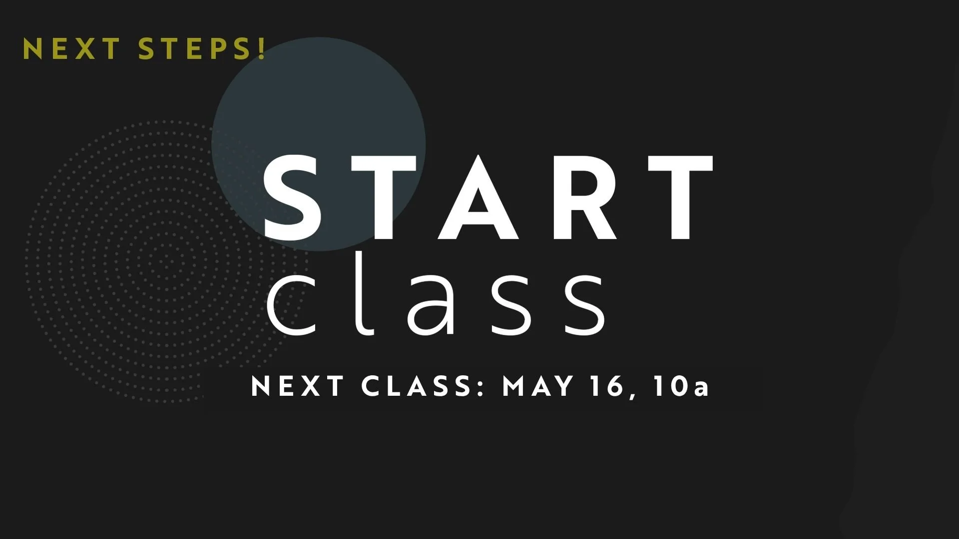 May 16, 10a - START class is for those who are either new to Hope or who would like to partner with us and haven't attended yet! Click to register.