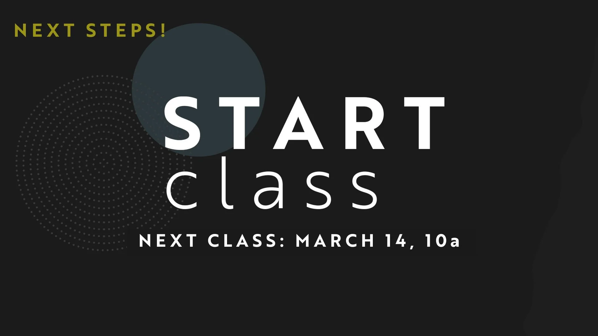 March 14, 10a - START class is for those who are either new to Hope or who would like to partner with us. START classes happen every other month!