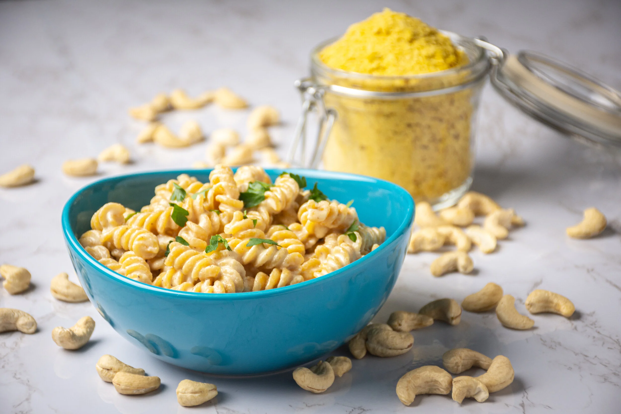 Garlicky Cashew Rotini