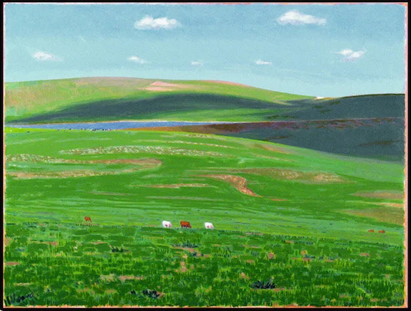 Flint Hills with Cattle