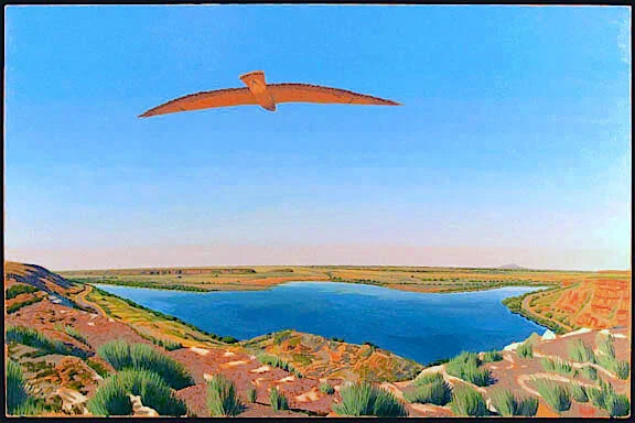 Bottomless Lakes with Hawk