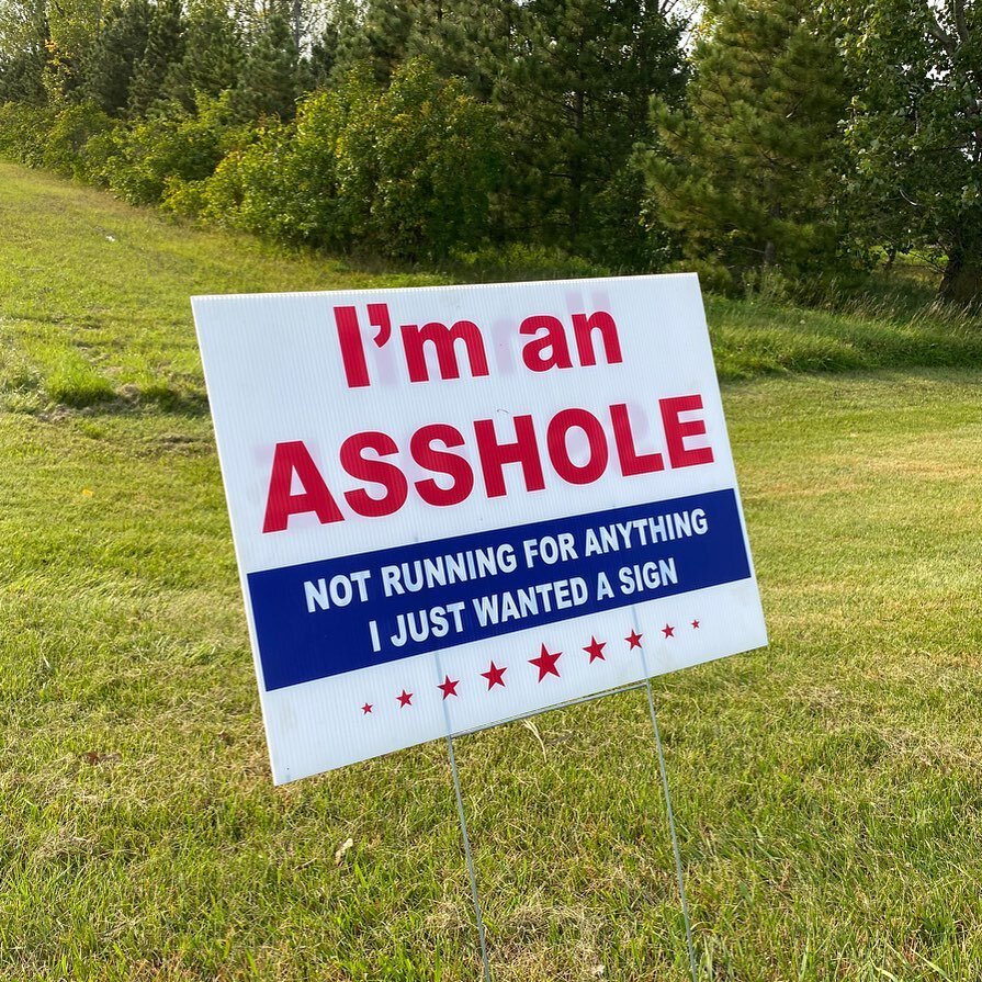 Sign of the times. Seen near Garfield, MN.