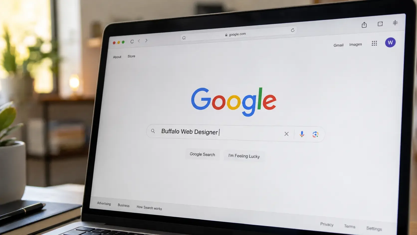 laptop search for buffalo web designer