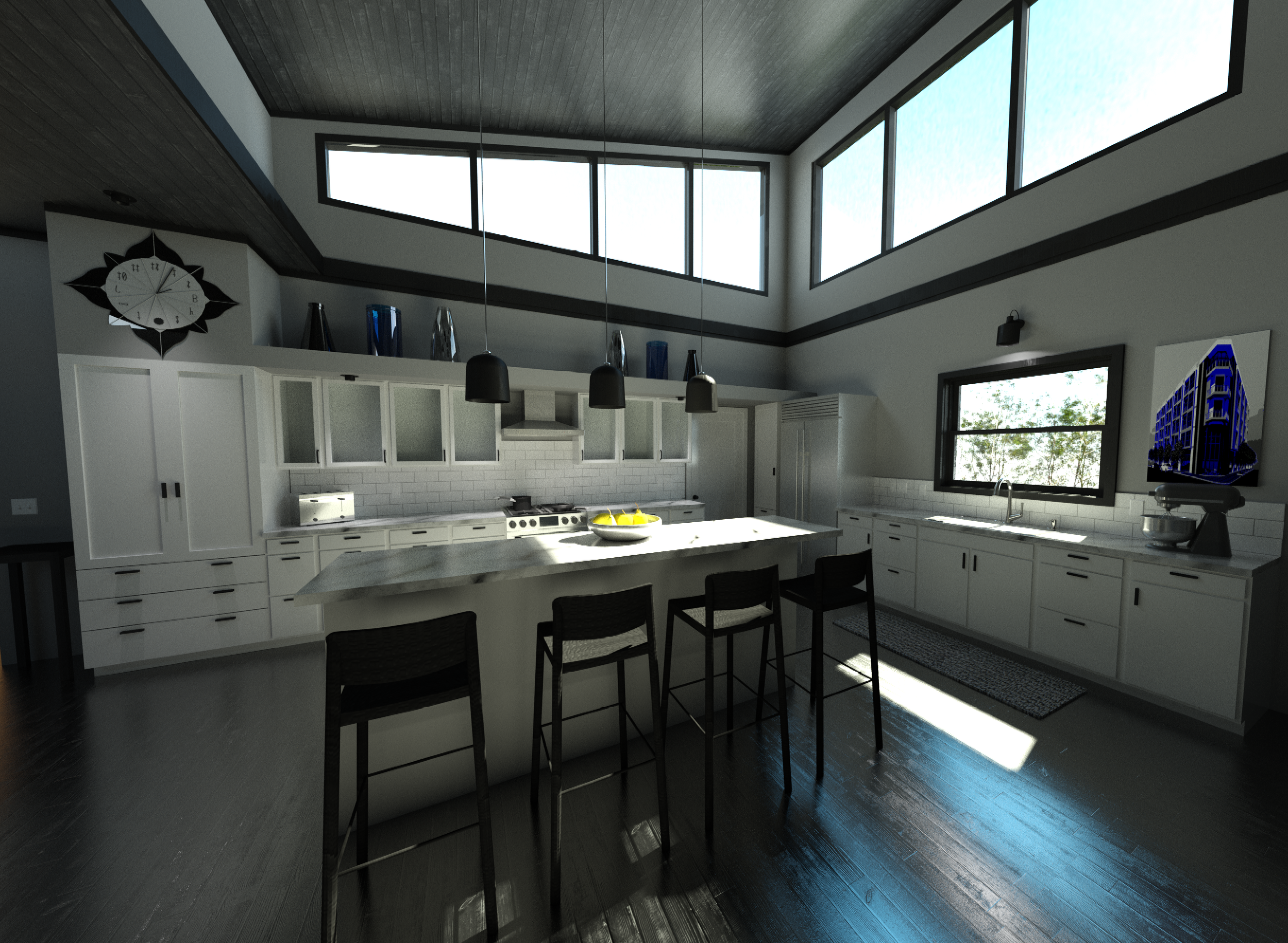 Render - Residential Kitchen Interior