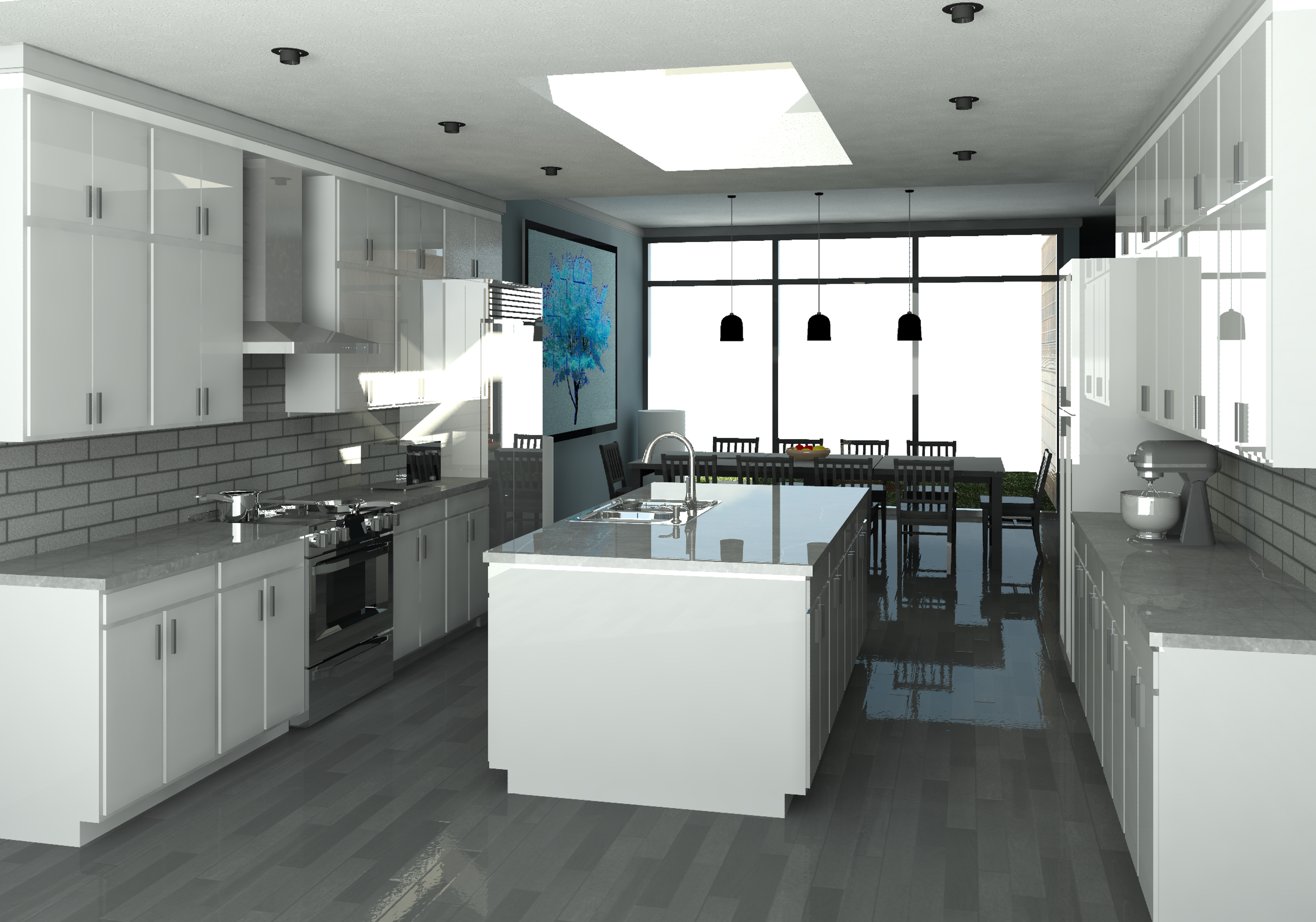 Render - Residential Kitchen Interior
