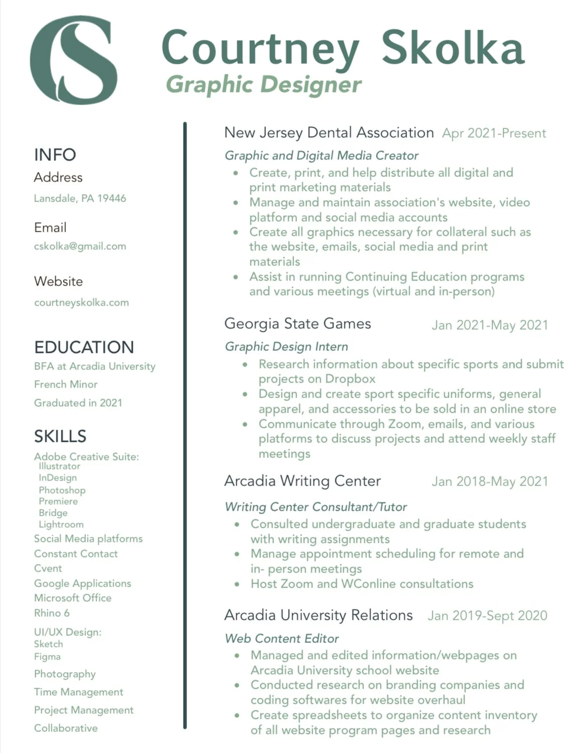 Courtney Skolka Resume