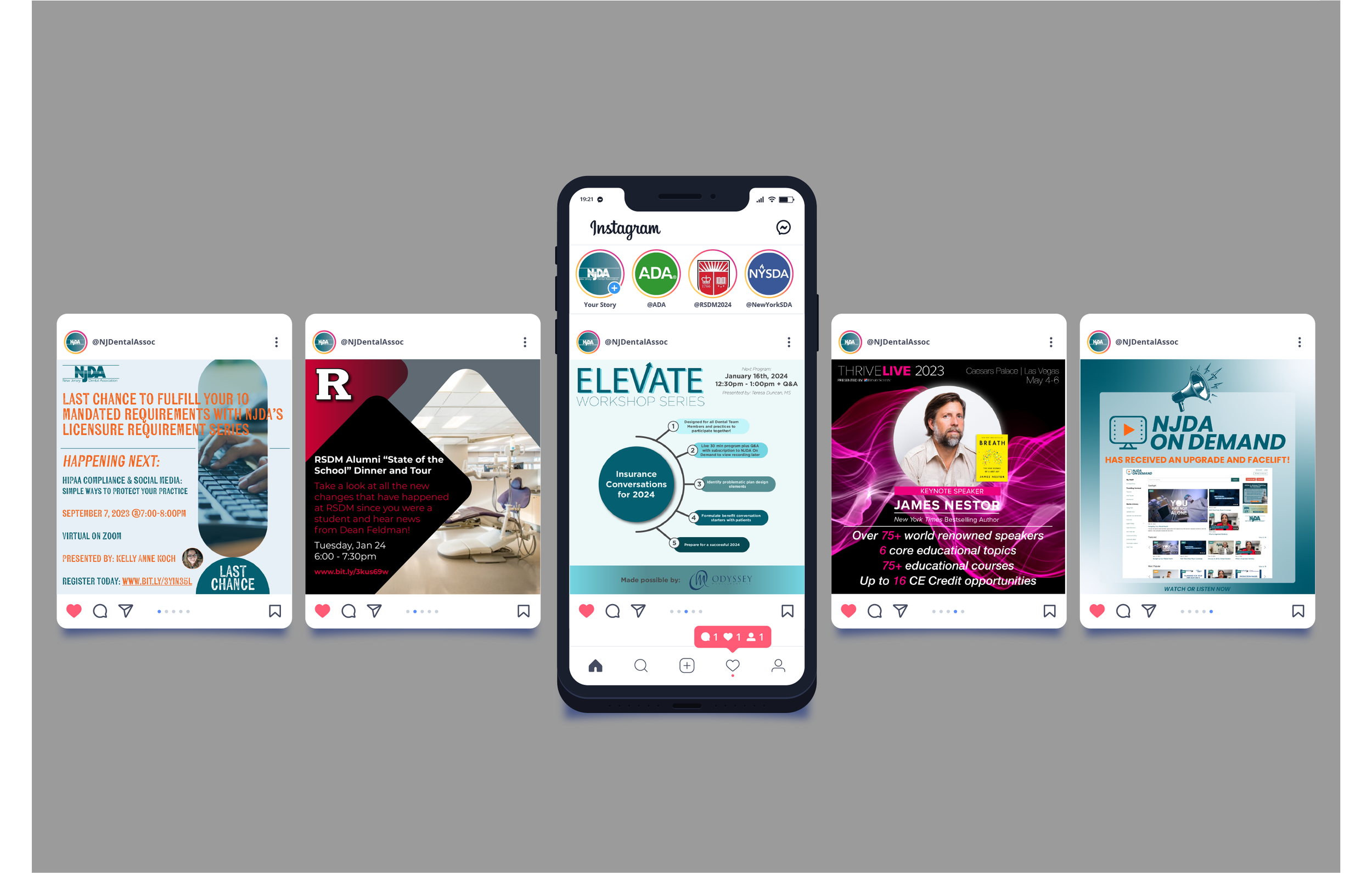 New Jersey Dental Association Instagram Mockup