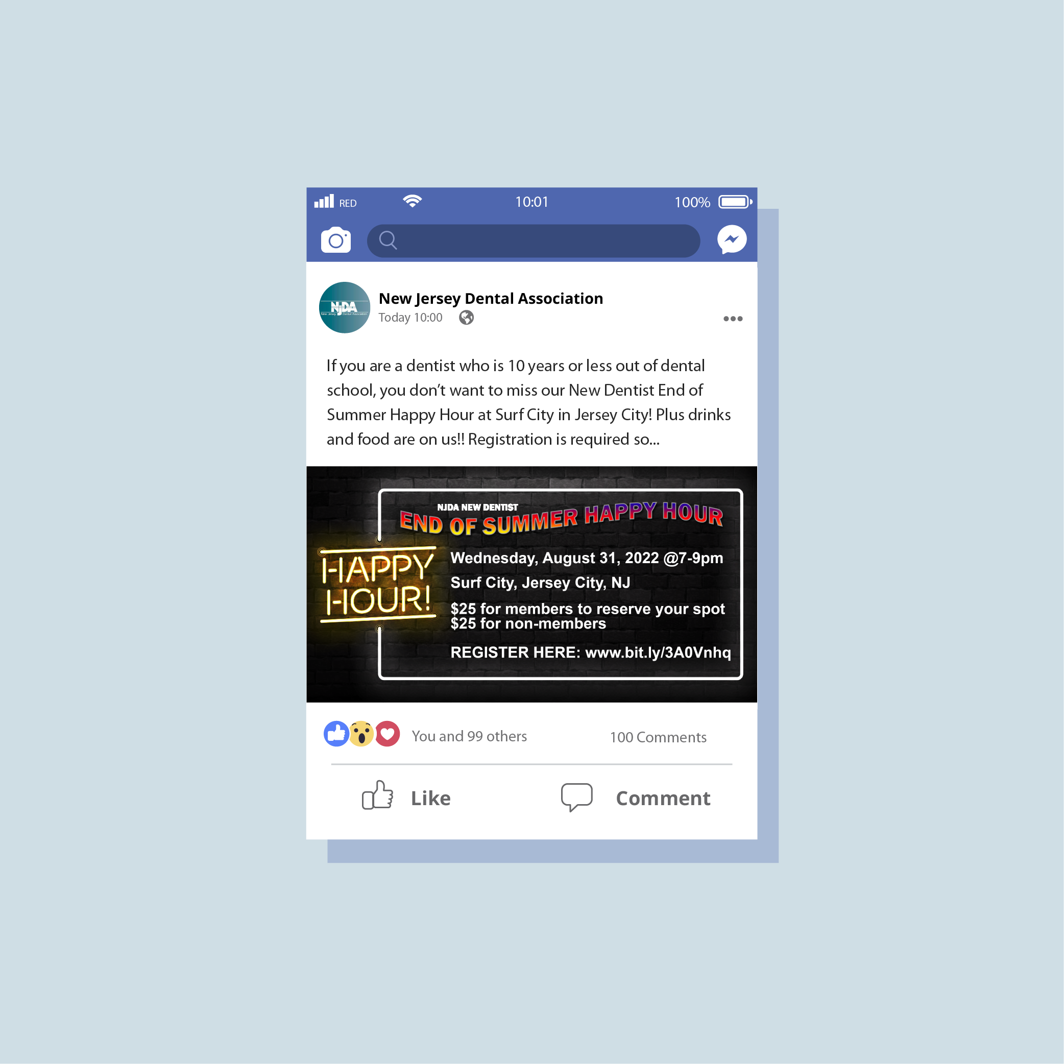 New Jersey Dental Association Facebook Mockp