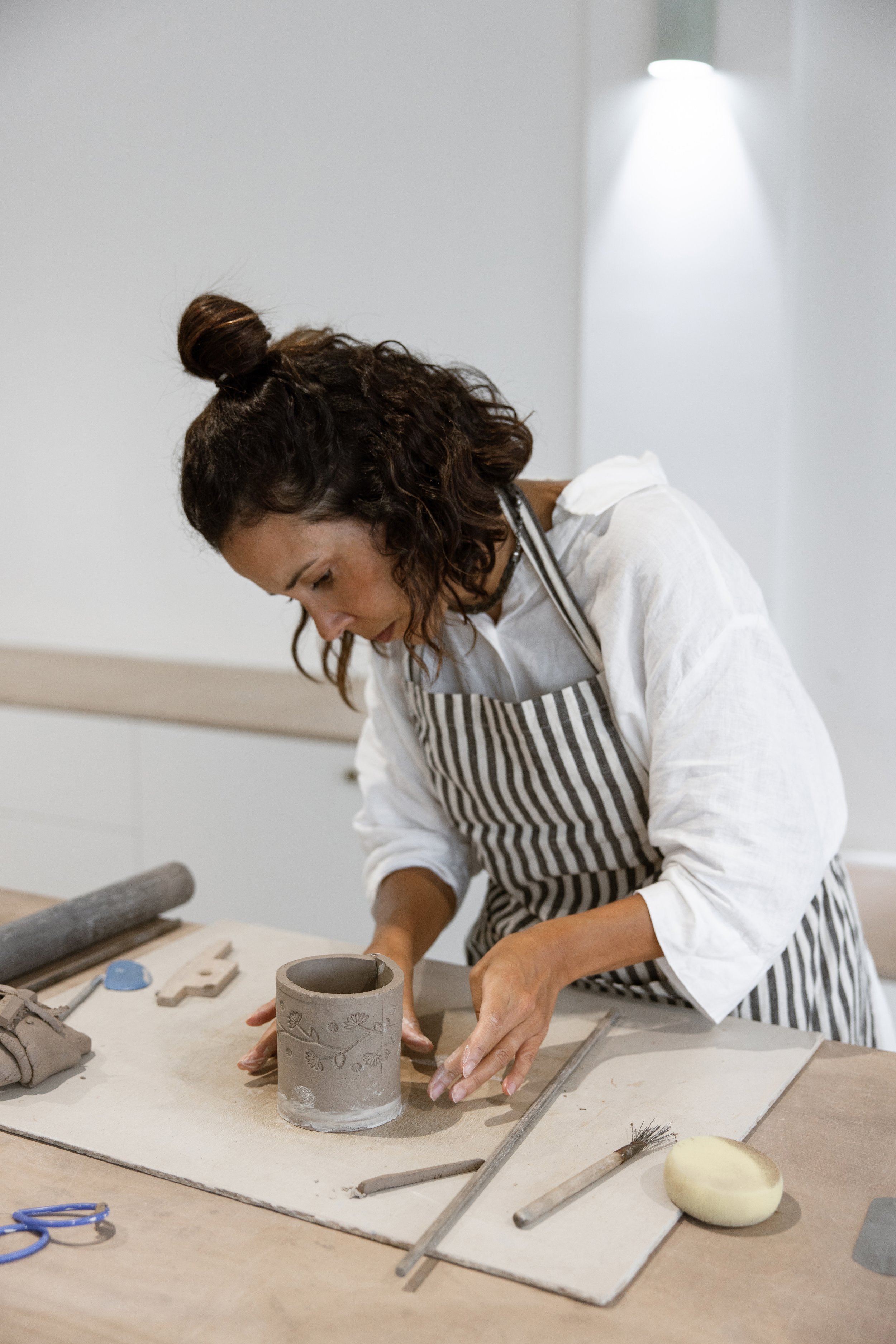 Personal branding photography capturing the founder behind a modern creative business.