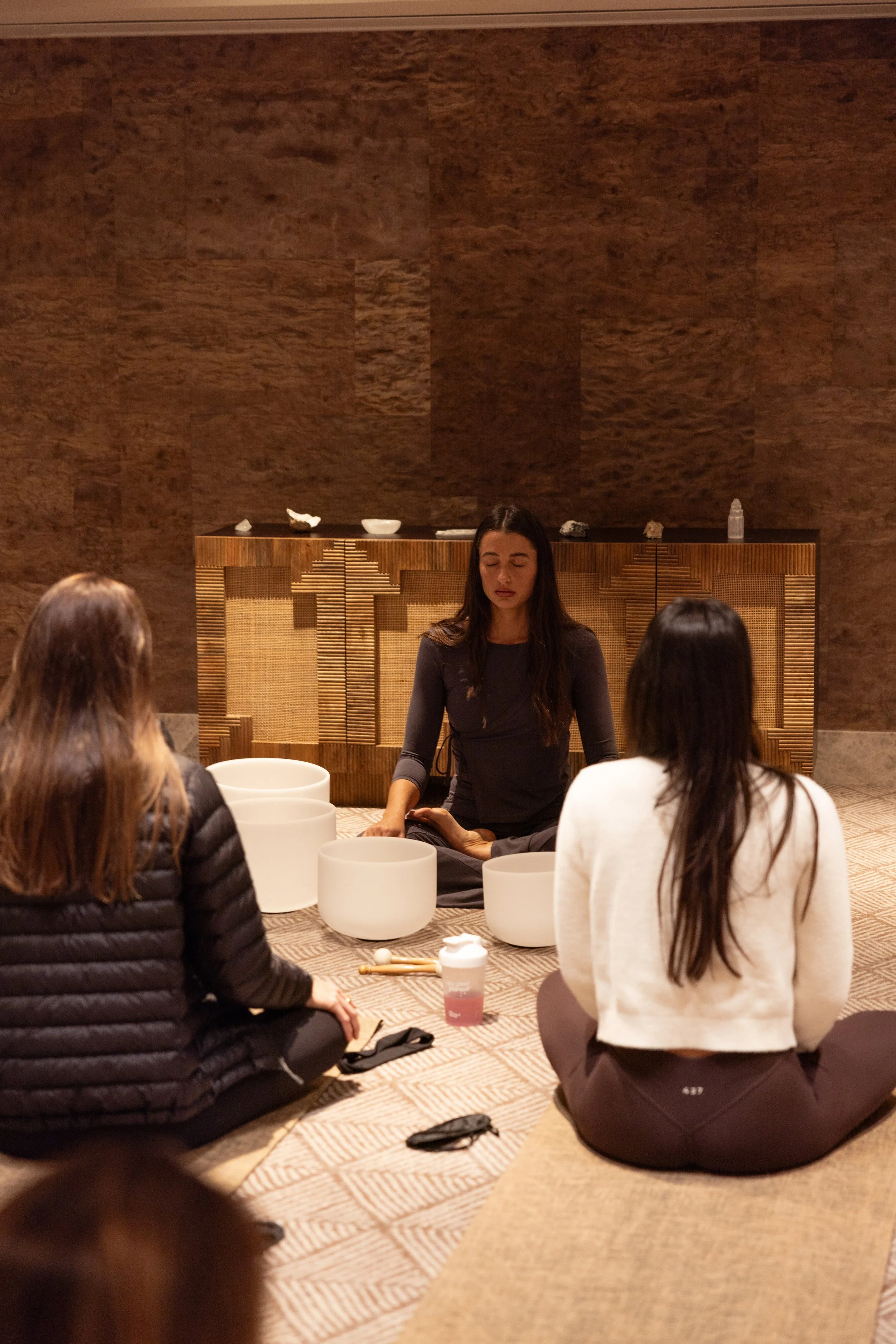 Sound healing experience captured with editorial wellness photography.