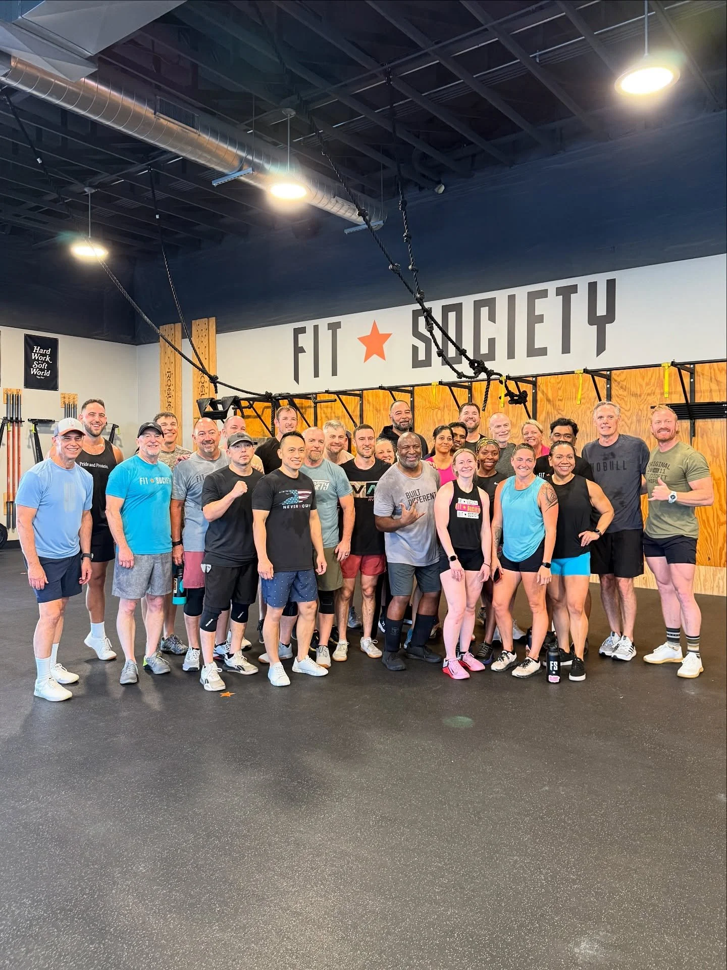 Yesterday was so fun! 💥🧡 We had full classes, lots of guests, tons of energy, &amp; a coaching marathon from @markjames.on &mdash; all to help us celebrate our 14th anniversary! 🎉 Fit Society was built on the idea that we are Better Together - and