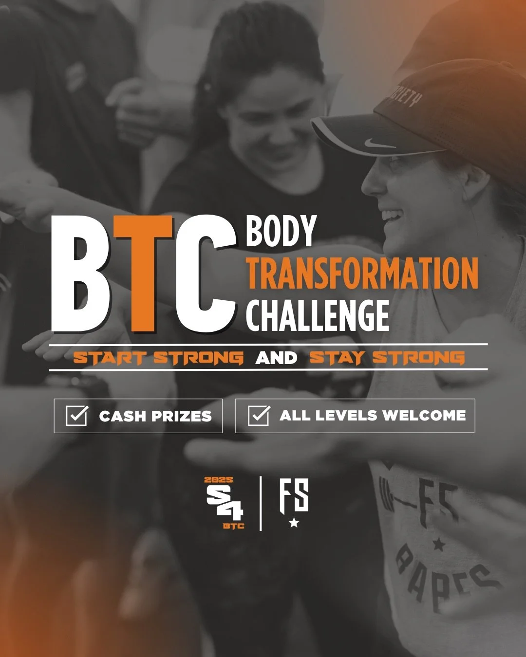 Set your next 12 months up for success by kicking off 2026 with Fit Society&rsquo;s S4 BTC!💥💪

Our Start Strong, Stay Strong (S4) Body Transformation Challenge (BTC) is a results-centered challenge that sets you up for success by developing healthy