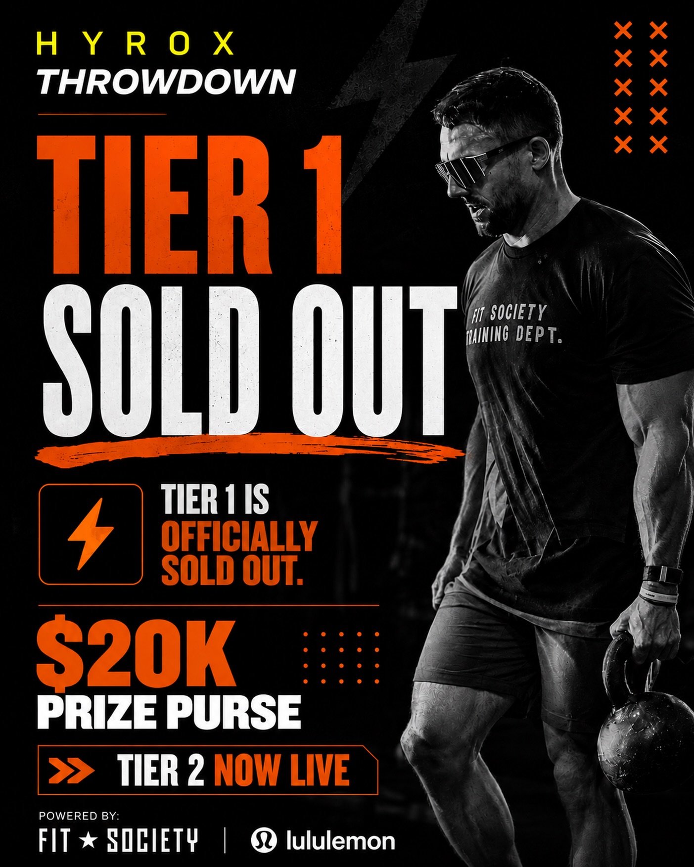 📢 ARIZONA &mdash; THIS IS NOT YOUR AVERAGE FITNESS EVENT

The HYROX THROWDOWN is where hybrid endurance racing meets functional fitness with beginner to advanced fitness levels. 

🏆$20,000 PRIZE PURSE &amp; GIVEAWAYS

🎁 Registration comes with gif