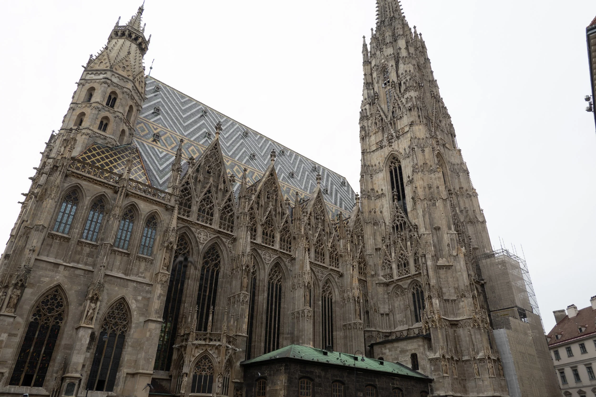 St. Stephens Cathedral, Vienna.  The window I painted is located at the bottom far left.