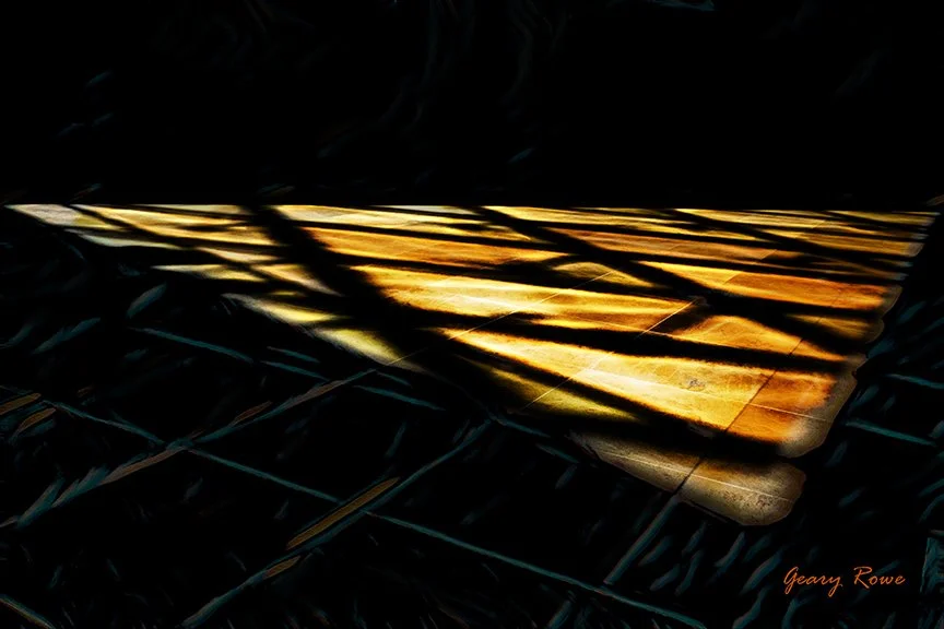 Louvre Shadow and LIght Painted Image