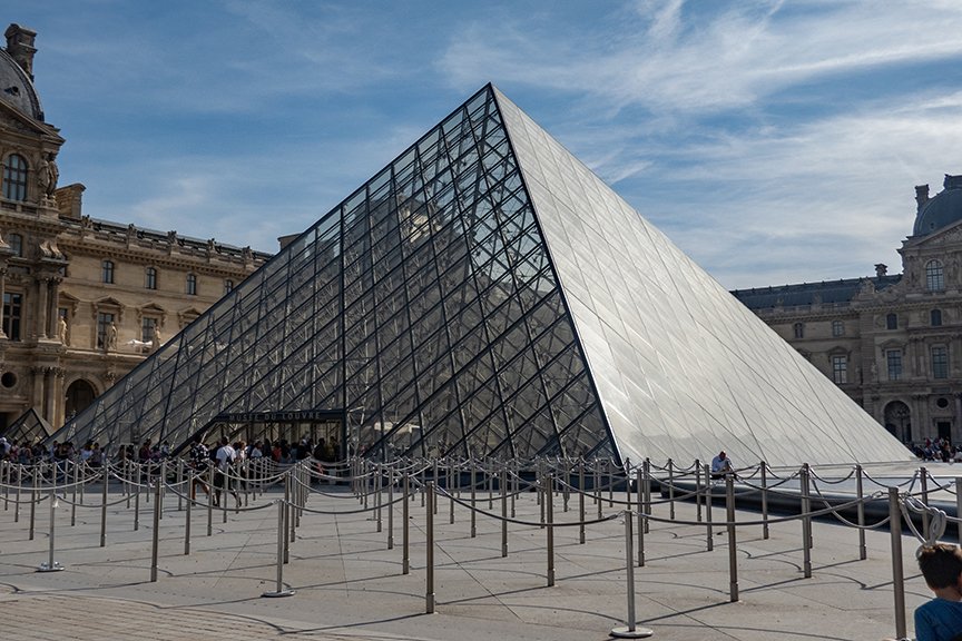 Louvre Pyramid, Paris France