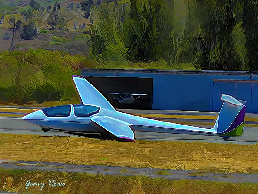 Ask-21 Glider Painting, Oahu