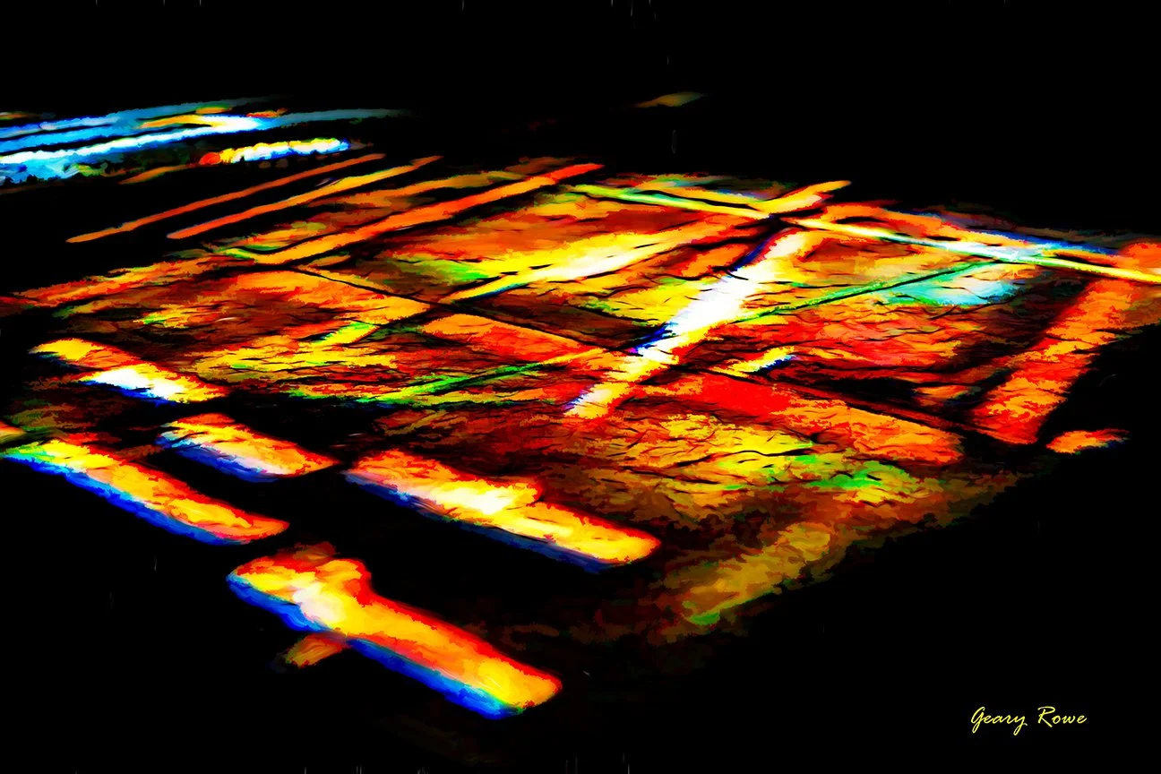 Reflections on Tile, Painted Image