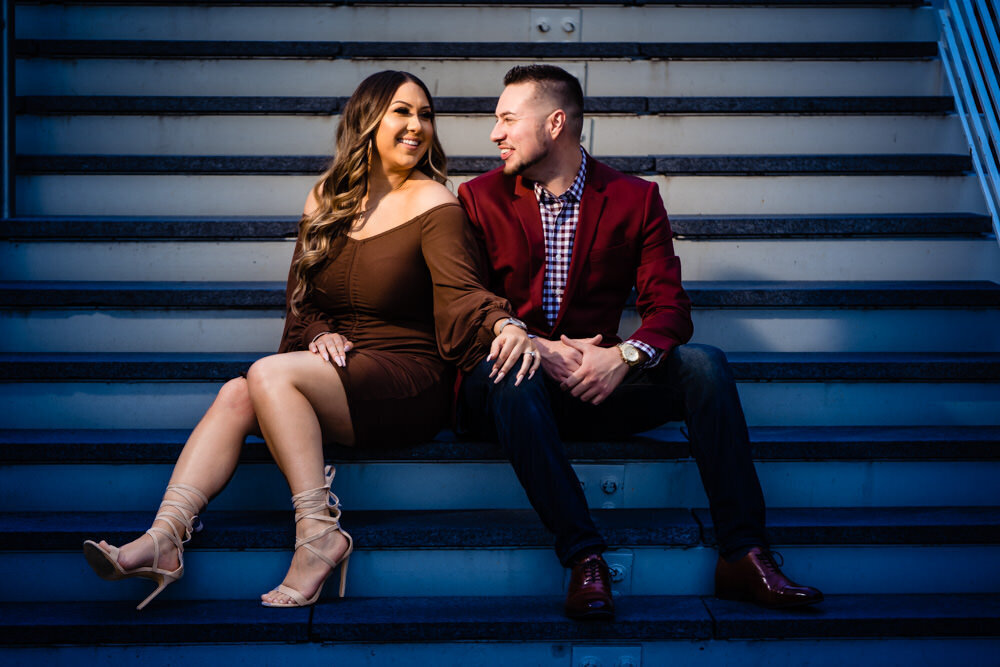  Downtown Denver engagement photo session by Colorado wedding photographer JMGant Photography 