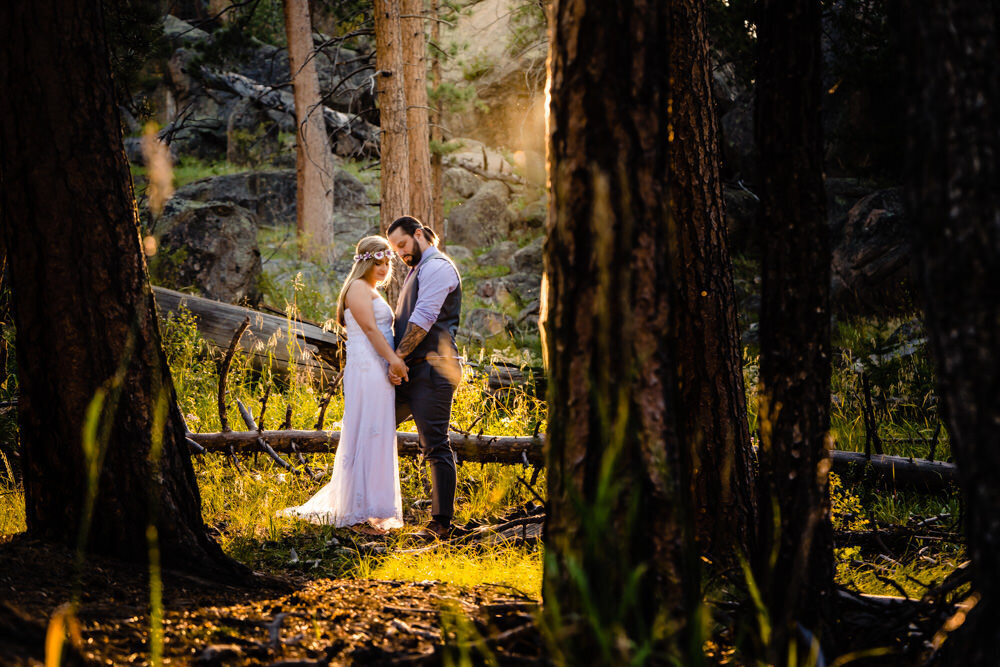 Rocky Mountain National Park elopement photographed by Estes Park photographer, JMGant Photography 