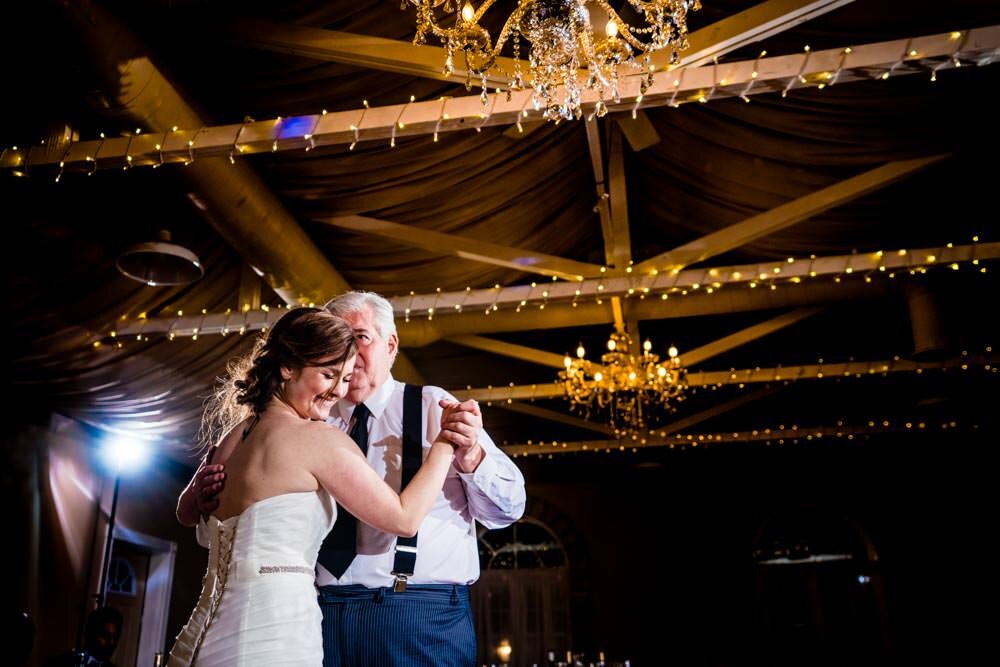 Father dance - Tapestry House winter wedding by Fort Collins wedding photographer, JMGant Photography 