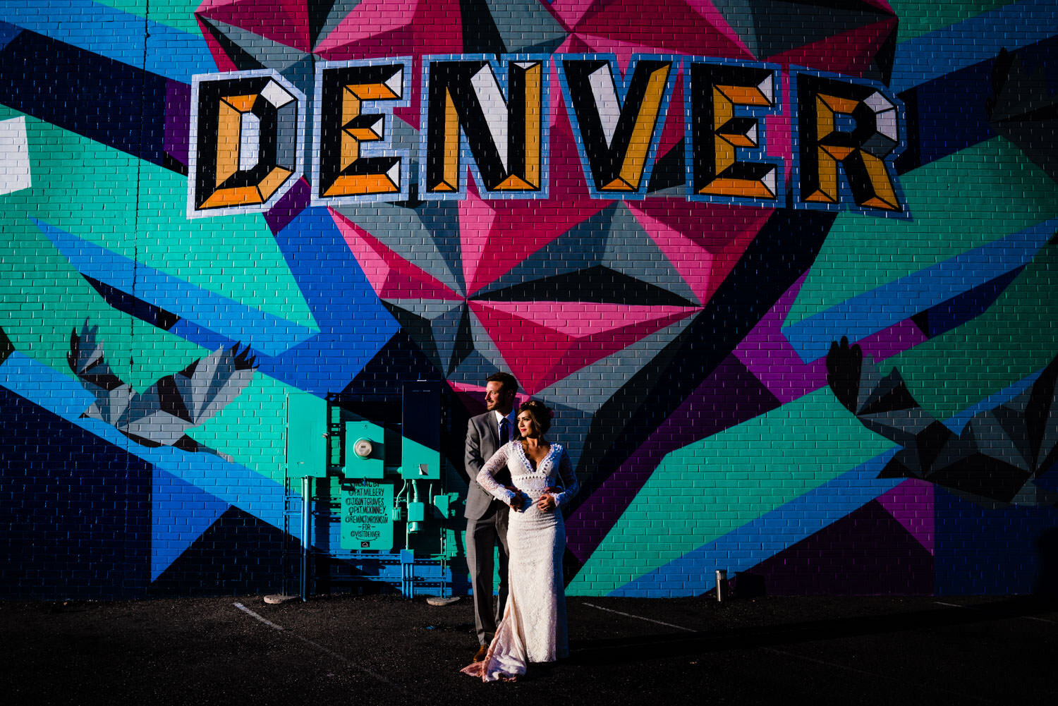  Downtown Denver Graffiti wall by Wedding Photographer JMGant Photography 