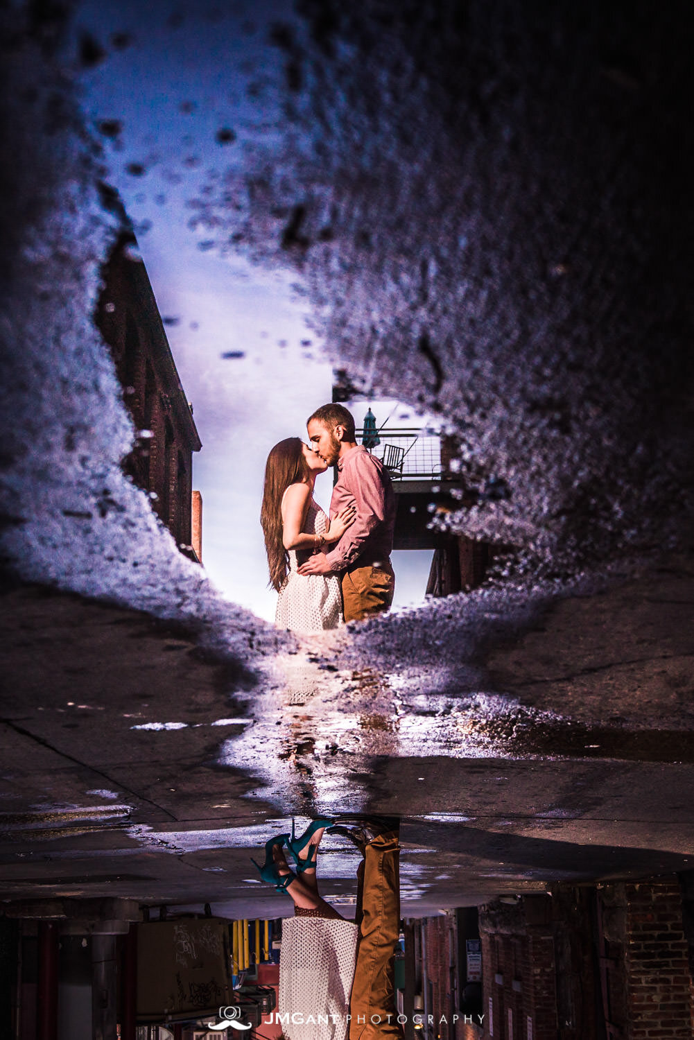  Downtown Denver Engagement Pictures captured by wedding photographer JMGant Photography 