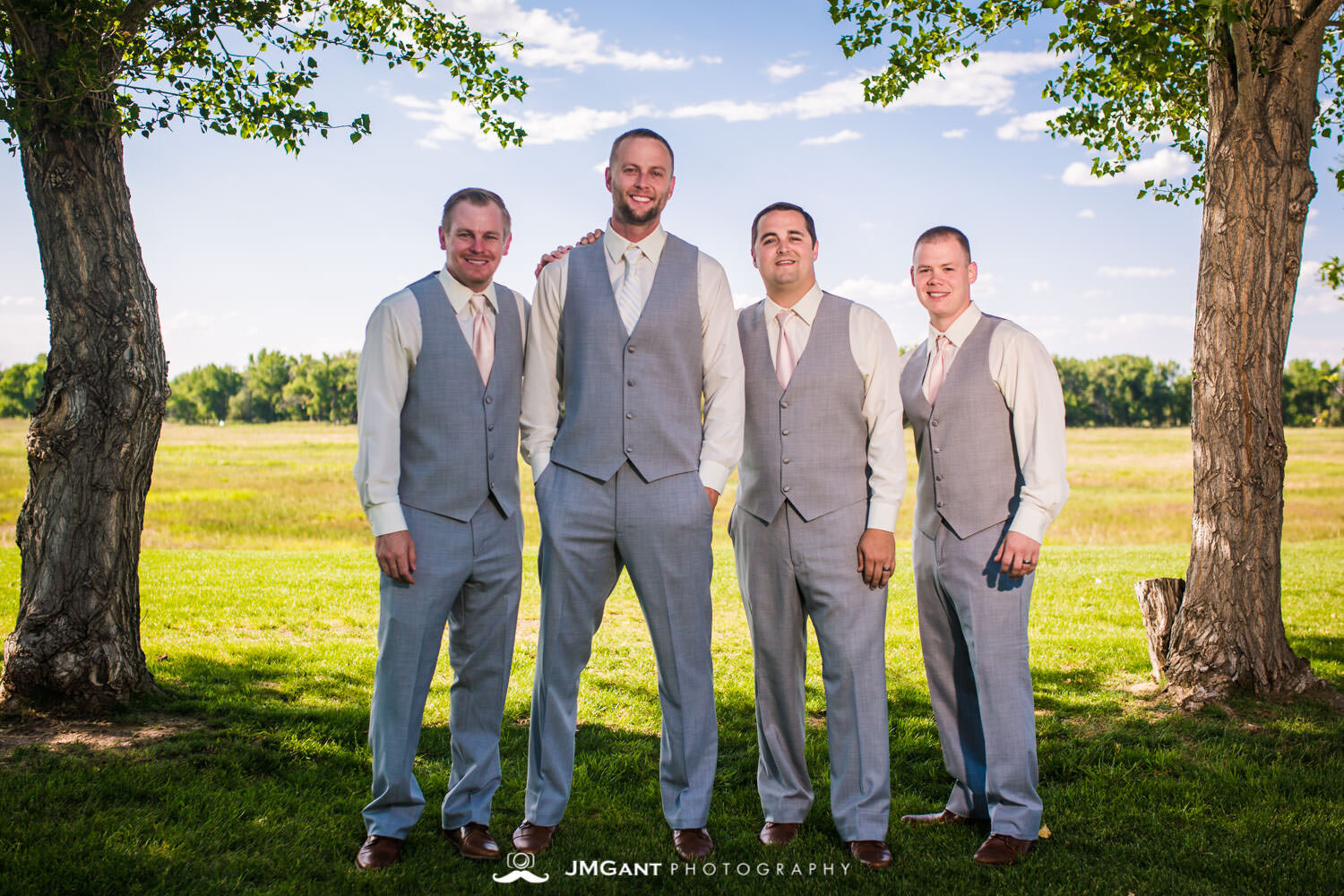  Platte River Fort Wedding | Groomsmen | Greeley Colorado wedding photographer | © JMGant Photography | http://www.jmgantphotography.com/ 