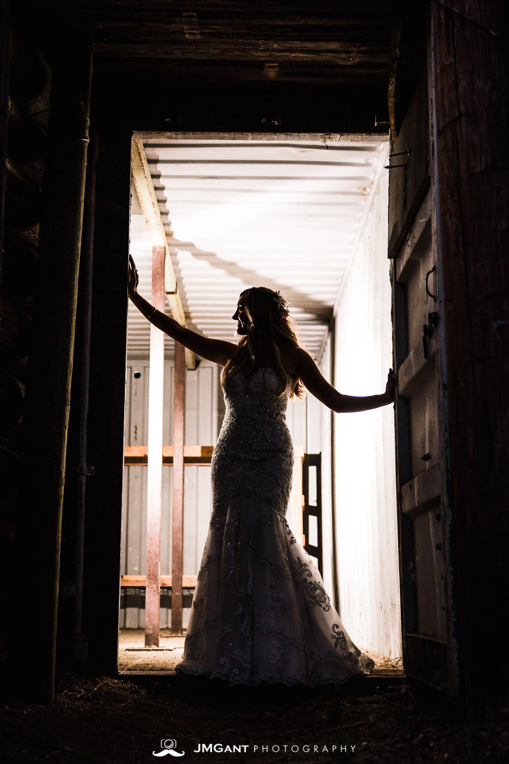  Platte River Fort Wedding | Bride and groom at sunset | Greeley Colorado wedding photographer | © JMGant Photography | http://www.jmgantphotography.com/ 