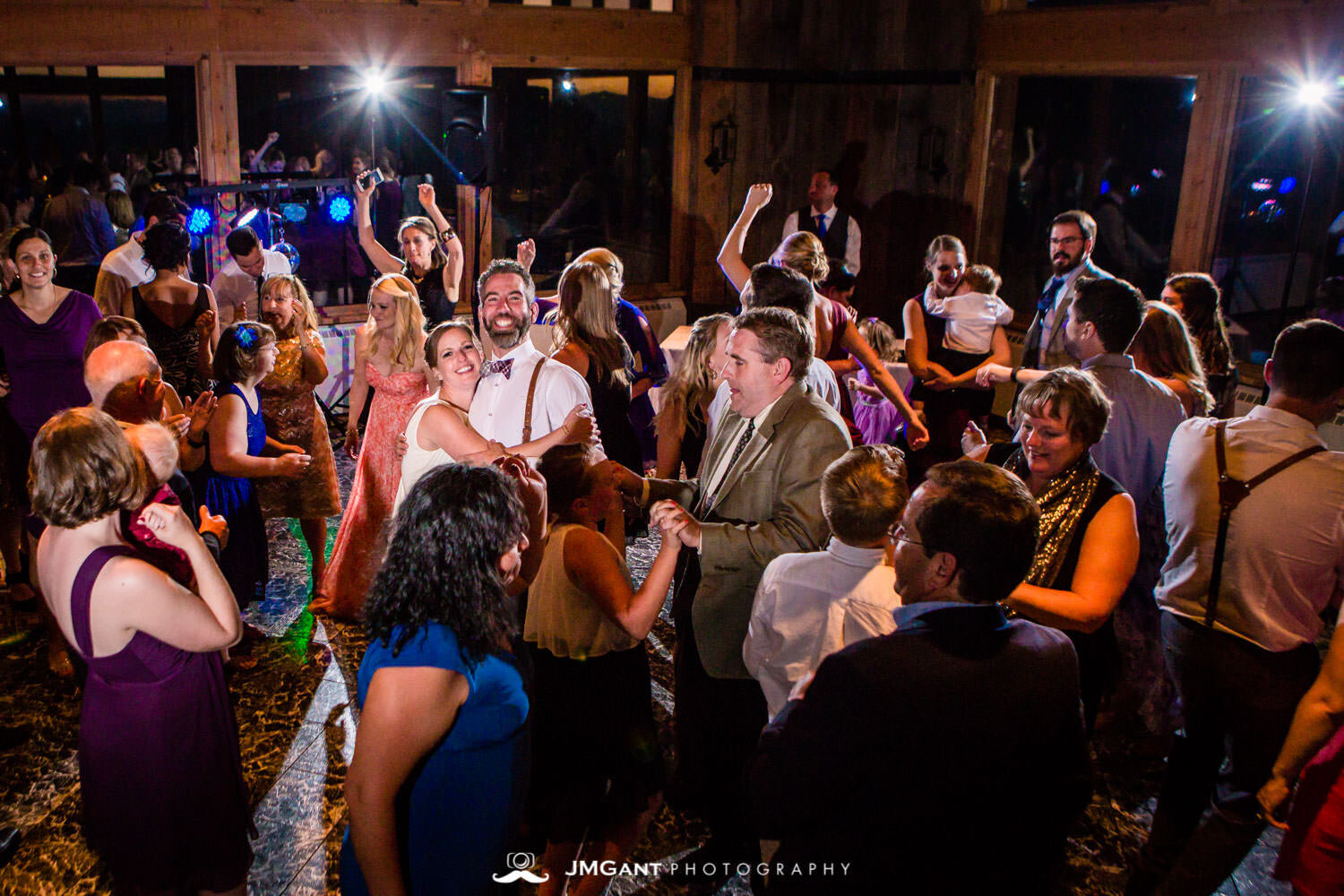  Fun Winter Park, mountain wedding at the Lodge at Sunspot, photographed by JMGant Photography 